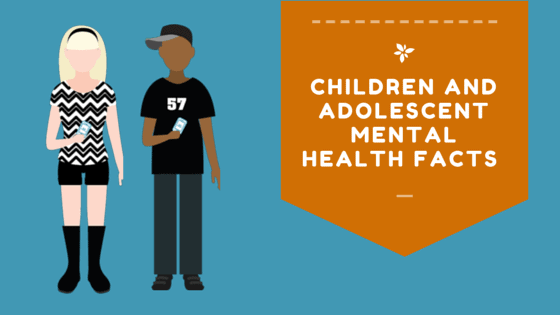 Children and adolescent mental health facts (infographic)